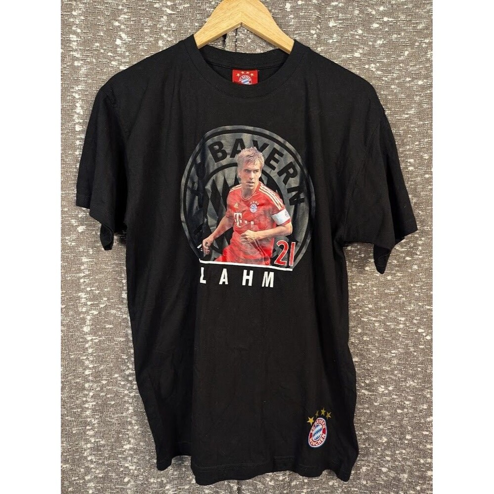 FC Bayern Lahm #21 Fan Graphic Print T-Shirt Men s‎ Medium